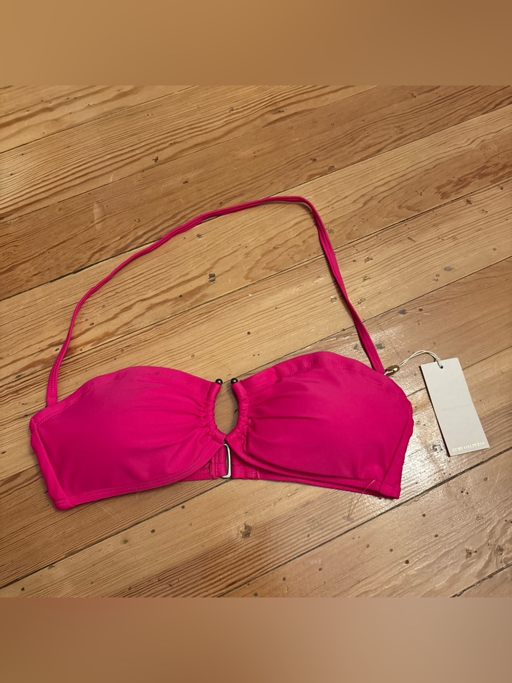 Kobi Halperin Tayla Hardware Halter Bikini Top XS MSRP $148